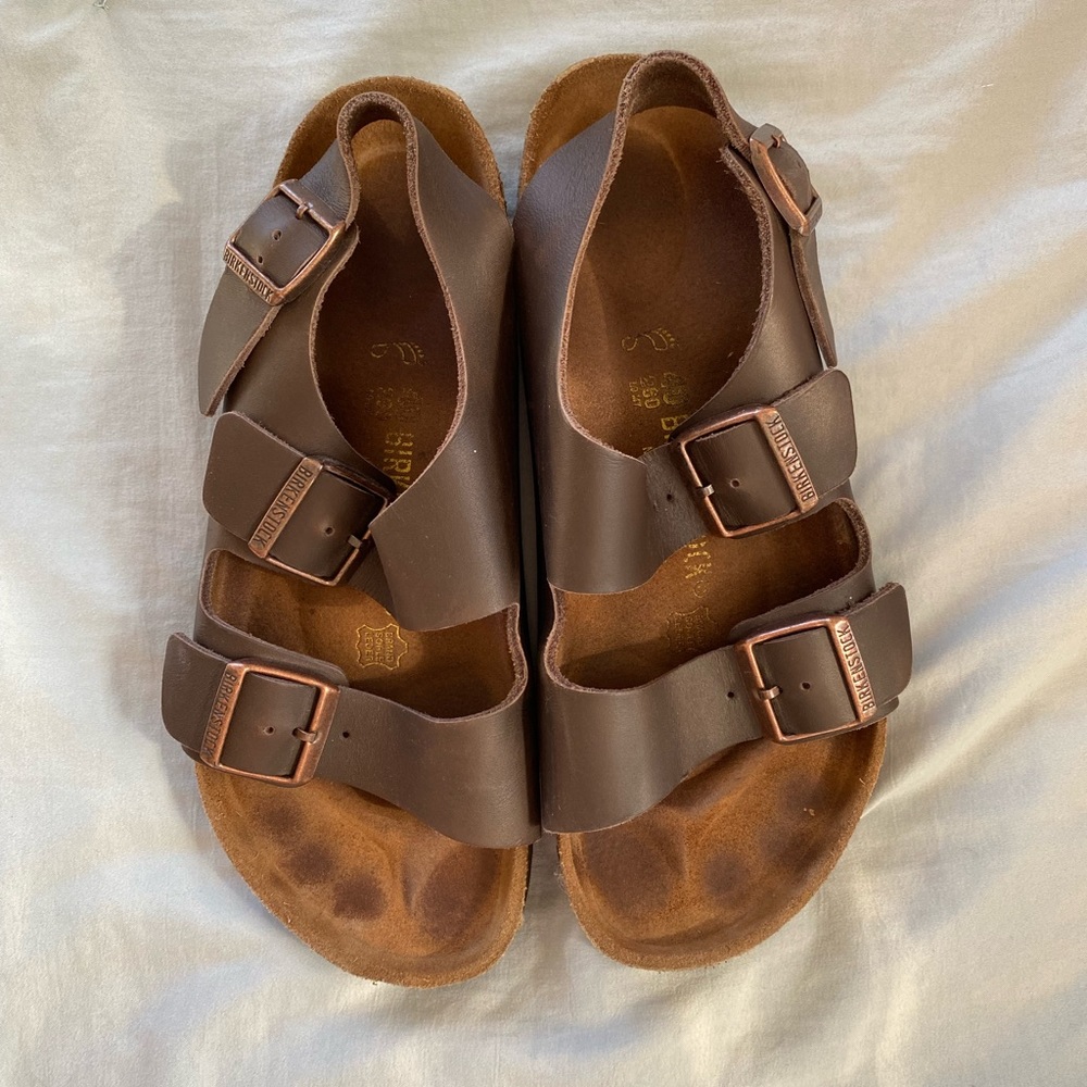 Brown Birkenstocks